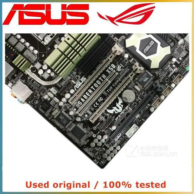 Alt view image 2 of 4 - For X58 For SaberTooth X58 Computer Motherboard LGA 1366 DDR3 24G Desktop Mainboard SATA II PCI-E 2.0 X16