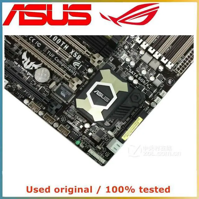 Alt view image 3 of 4 - For X58 For SaberTooth X58 Computer Motherboard LGA 1366 DDR3 24G Desktop Mainboard SATA II PCI-E 2.0 X16