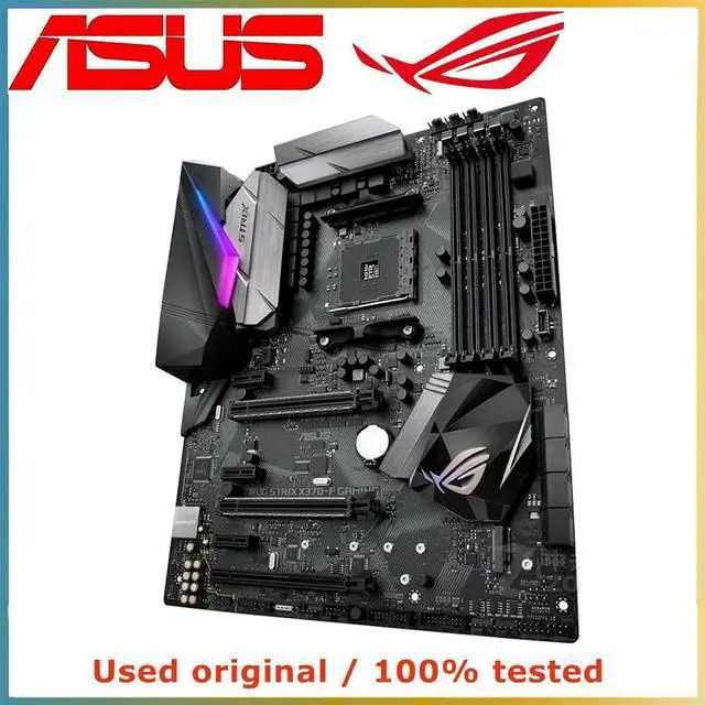 Alt view image 3 of 4 - For X370 For ROG STRIX X370-F Gaming Computer Motherboard AM4 DDR4 64G Desktop Mainboard  SATA III USB PCI-E 3.0 X16