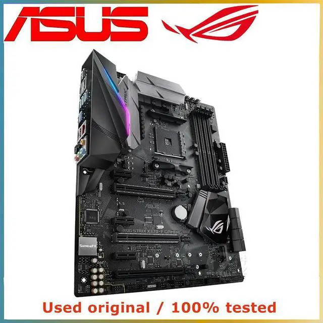Alt view image 4 of 4 - For X370 For ROG STRIX X370-F Gaming Computer Motherboard AM4 DDR4 64G Desktop Mainboard  SATA III USB PCI-E 3.0 X16