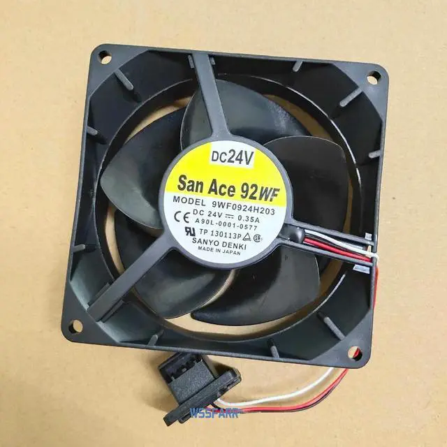 Main image of For SanAce92WF FANUC Fan 9WF0924H203 DC 24V 0.35A A90L-0001-0577 With plug