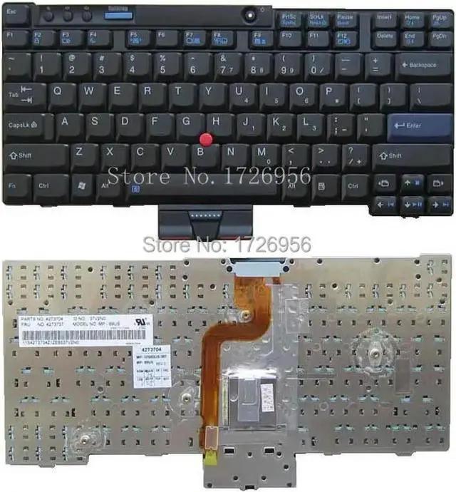 Main image of Laptop US keyboard for X200 X200S X200T X201 X201I X201S X201T Black