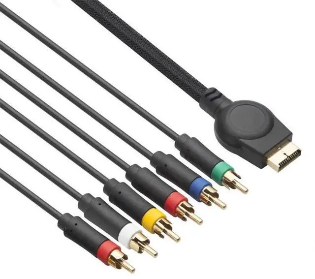 Alt view image 2 of 3 - Component AV Cable High Resolution HDTV Component RCA Audio Video Cable for PS3 PS3 Slim for PS2 Gaming Console (6 Feet)