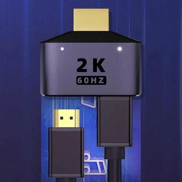 Alt view image 3 of 4 - HDMI-compatible Splitter Adapter Cable 1 in 2 Out HDM-compatible Male to Dual Female 1 to 2 Way for LCD TV Box PS3 Laptop