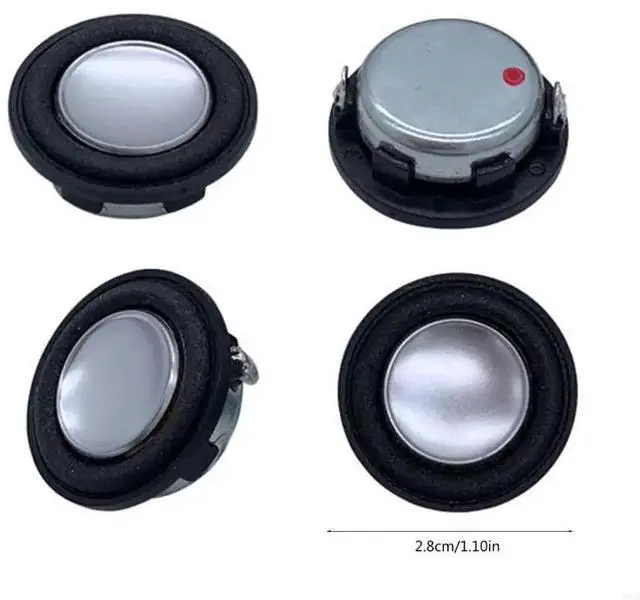 Alt view image 3 of 4 - 2PCS 1Inch 28MM Speakers Small Audio Speaker 4Ohm 2W Loudspeaker for DIY Home Theaters Sound Headphones Speaker