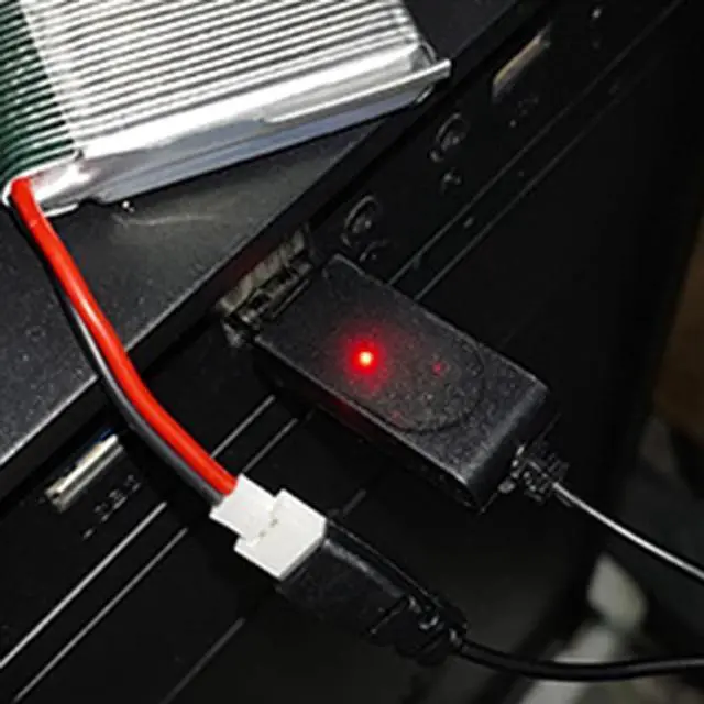 Alt view image 3 of 4 - 3.7V USB Charging Cable XH2.54 Plug Lithium Charger with indicator light for RC Aircraft Helicopter Toys Accessories