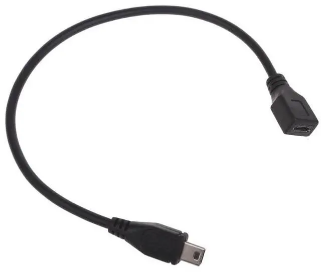 Alt view image 5 of 7 - Micro USB to Mini USB Extension Cable Micro USB Female to Mini USB Male Charging Sync Adapter Cable Cord for Navigator