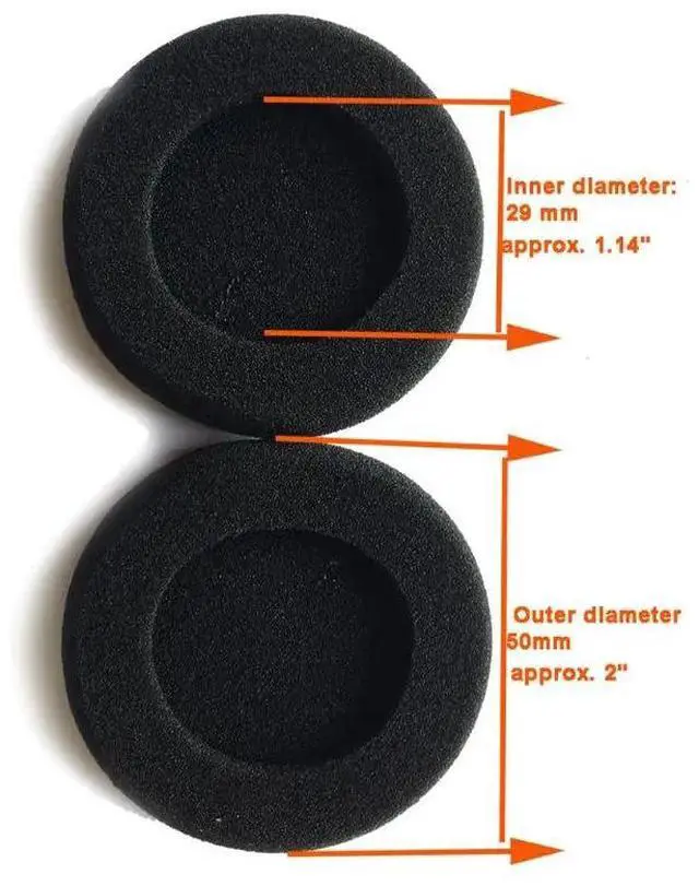 Alt view image 3 of 4 - Hot selling 6pcs/lots Replacement Earphone Ear Pads Earpads Sponge Soft Foam Cushion For -Koss For -Porta Pro  PX100 Headphones