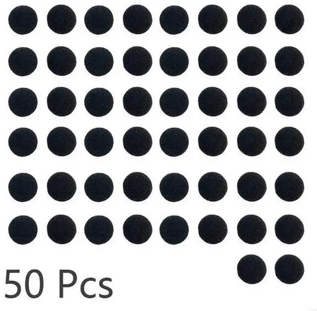Alt view image 2 of 4 - 50pcs Ear Pads For Headphones Foam 15mm Sponge wireless Earphones Replacement Earphone Earpads Covers MP3 MP4 Moblie Phone