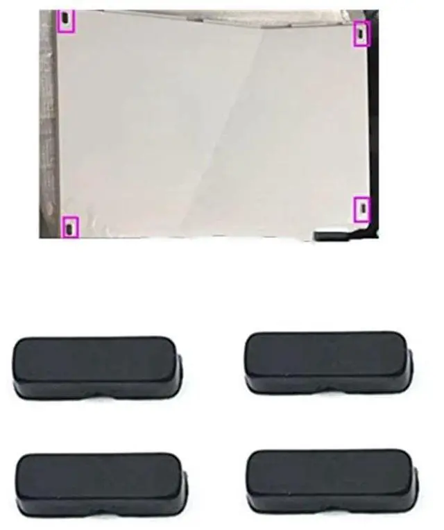 Alt view image 3 of 4 - 4pcs/Set Rubber Feet Replace For XBOX360 Slim XBOX ONE S/X Black Housing Case Rubber Cover Gaming Accessories Shockproof