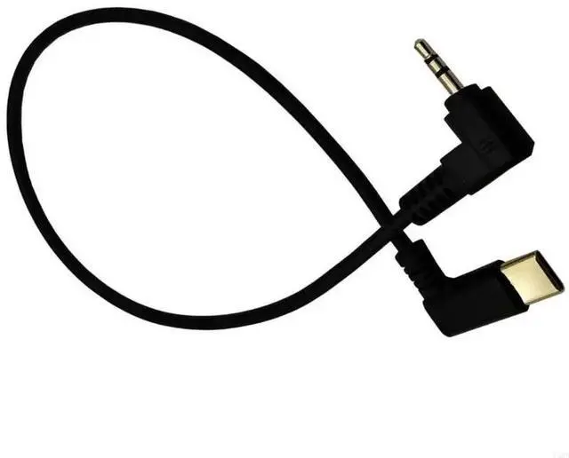 Alt view image 2 of 4 - 90 Degree elbow USB Type-C to 2.5 mm Male AUX Audio Headphone 2.5 Jack cable Adapter For Headphone Computer Speaker