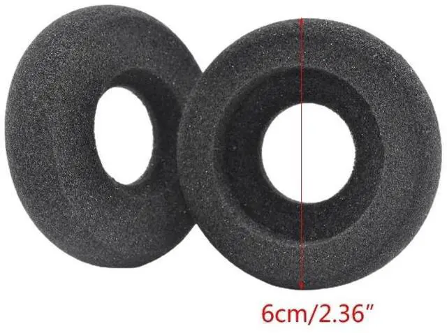 Alt view image 2 of 4 - 1 Pair Sponge Foam Ear Pads Cushions for Sennheiser SC60 USB ML Headphone Earpads Cover Headset Foam Ear Cushions Replacement