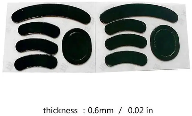 Alt view image 3 of 3 - 2 Sets Replacement 0.6mm Mouse Feet Skates Mouse Stickers Pads For G Pro Wireless Mouse Skates