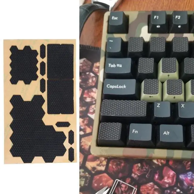 Alt view image 2 of 4 - DIY Mouse Keyboard Anti Slip Stickers Mouse Feet Skates Sweat Resistant Anti slip Pads for Universal Mouse and Keyboard