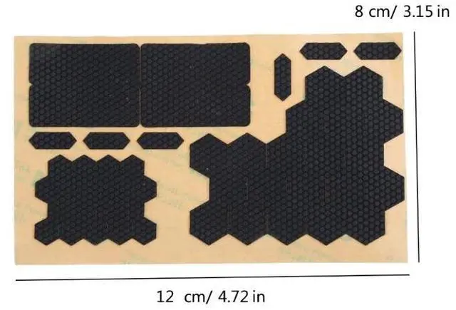 Alt view image 4 of 4 - DIY Mouse Keyboard Anti Slip Stickers Mouse Feet Skates Sweat Resistant Anti slip Pads for Universal Mouse and Keyboard