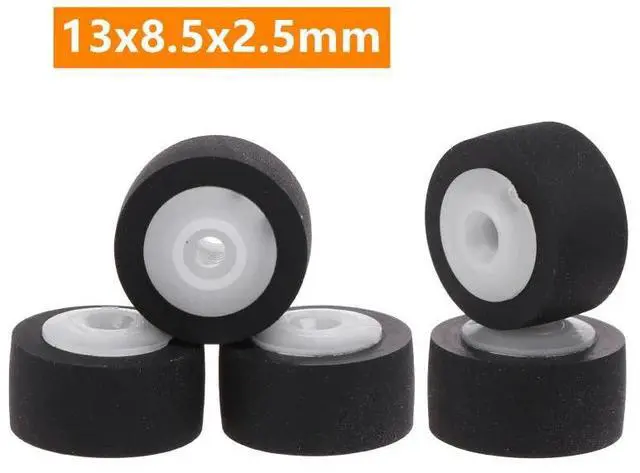 Main image of 5Pcs Wheel Belt Pulley Rubber Pressure Recorder Cassette Deck Pinch Roller Tape Stereo Player 13x8.5x2.5mm Pinch Roller
