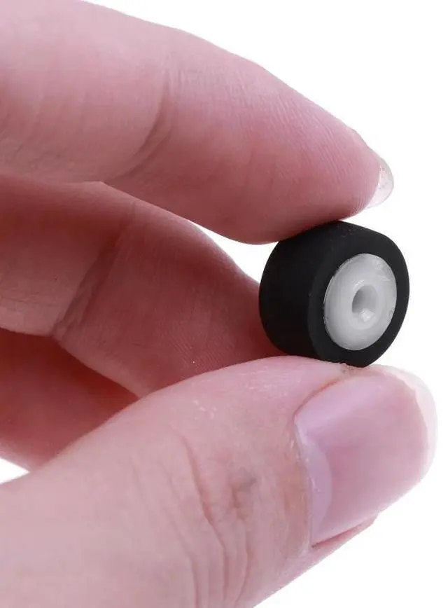 Alt view image 4 of 4 - 5Pcs Wheel Belt Pulley Rubber Pressure Recorder Cassette Deck Pinch Roller Tape Stereo Player 13x8.5x2.5mm Pinch Roller