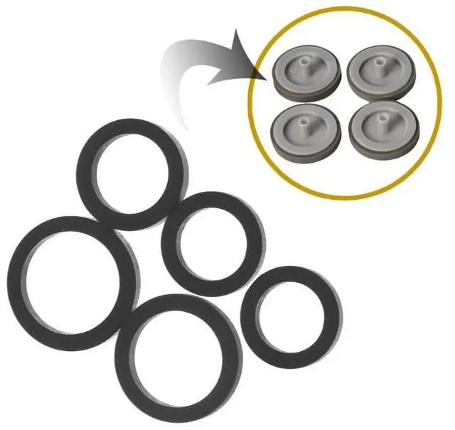 Alt view image 3 of 4 - 20PCS Mixed Idle Tire Wheel Belt Loop Ldler Rubber Ring For Cassette Deck Recorder Tape Stereo Audio Player 9-13mm Hole