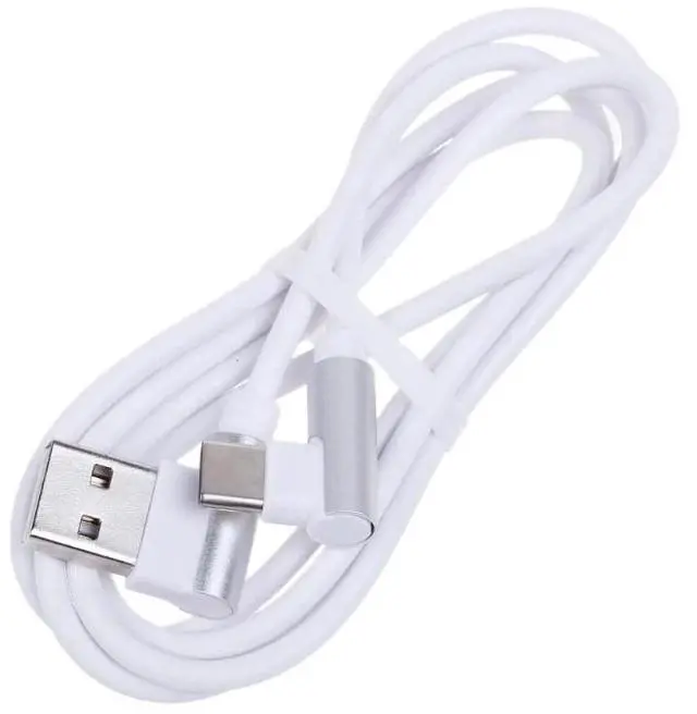 Main image of USB C 90 Degree Elbow USB To Type C Charger Cord Cable for  Mobile Phone Accessories 3A Fast Charging USB Cable