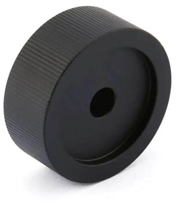 Alt view image 3 of 4 - Volume Control Knob 32x13mm Black Frosted Solid Aluminum Knob Encoder Knob for 6mm Potentiometer