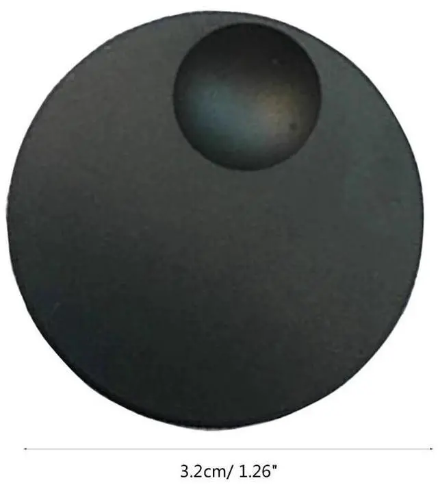 Alt view image 4 of 4 - Volume Control Knob 32x13mm Black Frosted Solid Aluminum Knob Encoder Knob for 6mm Potentiometer