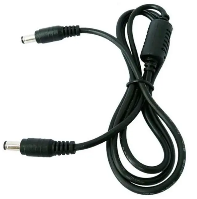 Alt view image 4 of 4 - DC Power Adapter Extension Cords 5.5x2.5mm Male to 5.5x2.1mm Male Plug DC Power Supply Cable For CCTV Camera LED Strip