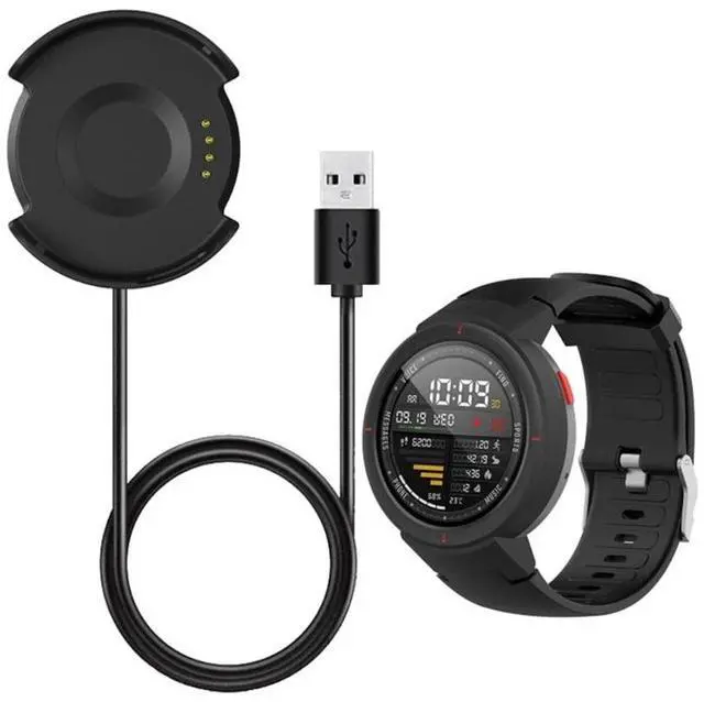 Alt view image 2 of 4 - USB Charging Cable Cord Dock Fast Charger Adapter Stand for  Huami Amazfit Verge 3/Verge Lite Smart Watch Smartwatch