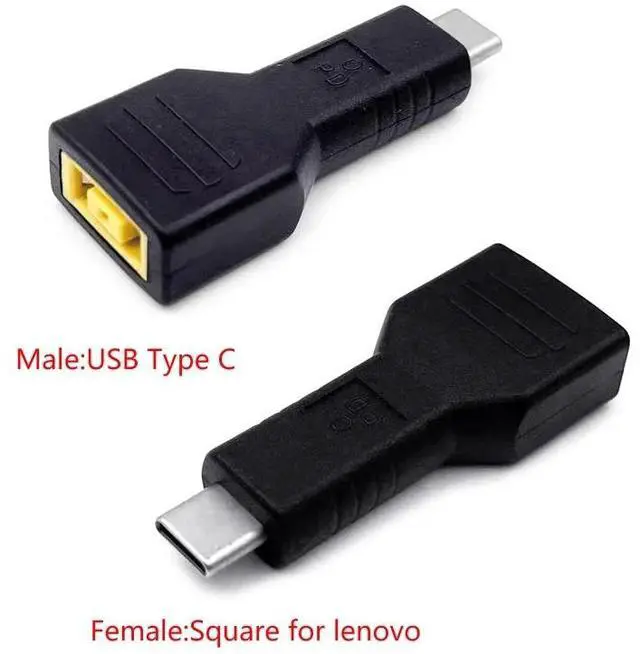 Main image of 45W USB Type C Male Plug to Square Interface Female PD Charger Power Supply Converer Adapter for Laptop s