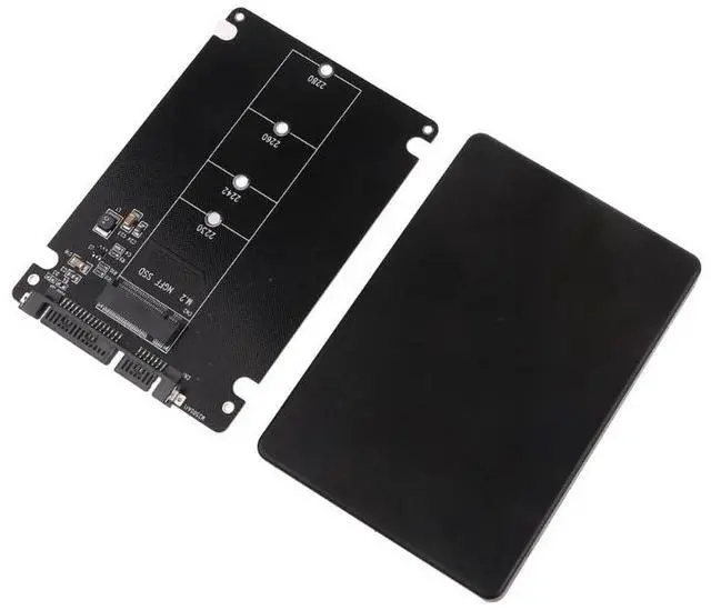 Alt view image 5 of 7 - SATA3.0 6Gbps M.2 NGFF SSD To SATA3 Adapter Card M2 NGFF SSD To SATA3.0 External Hard Drive Box Hard Disk Adapter Board