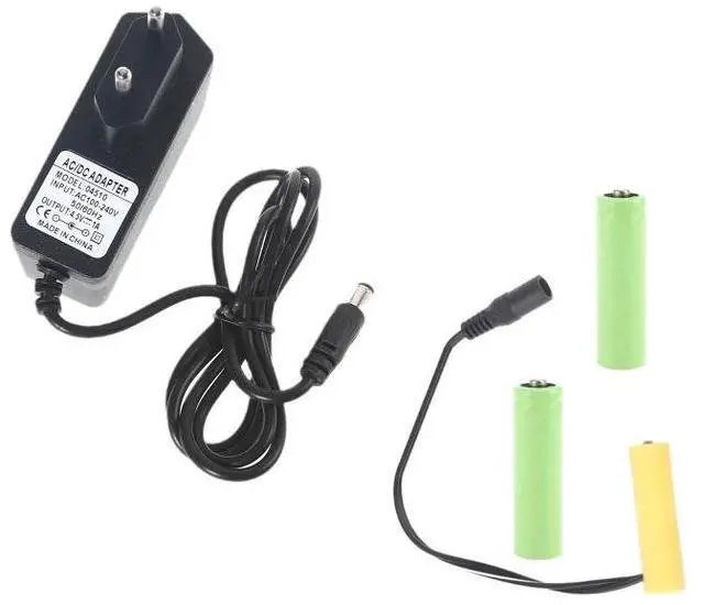 Main image of AA Batteries Power Supply Adapter Cable Eu standard plug Eliminators Cord Replacement 3pcs 1.5V LR6 AA for LED