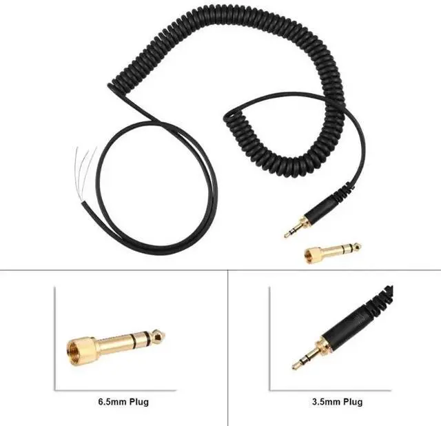 Alt view image 2 of 4 - Replacement Spring Cable Cord Wire Plug for Beyerdynamic DT 770 770Pro 990 990Pro Headphone Accessories