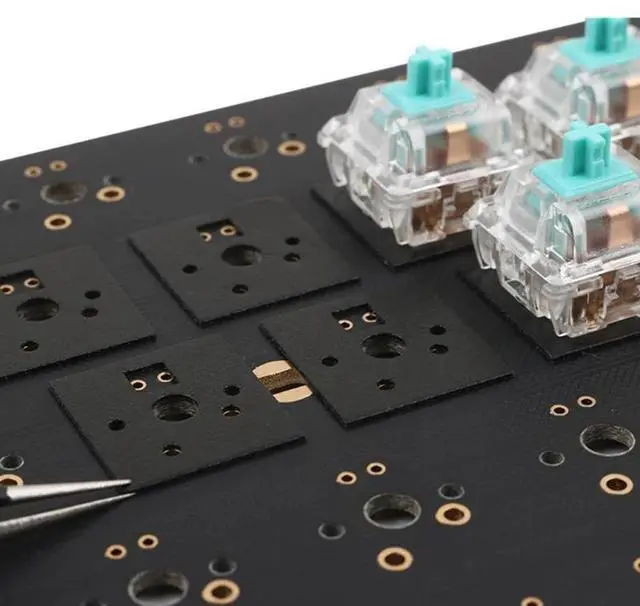 Alt view image 3 of 4 - 120pcs/pack Mechanical Keyboard PORON Foam Material Switch Sticker Film Shaft Gasket Sticker Shaft Buffer Pad Hot Plug