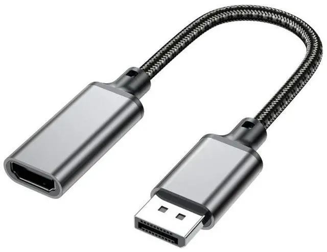 Alt view image 2 of 4 - Displayport to HDMI-compatible Adapter 4K 8K DP Male to HDMI-compatible Female Adapters Display Port Converter for