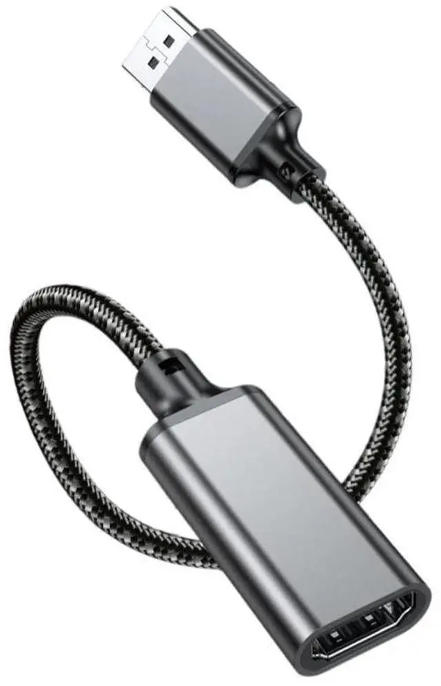 Alt view image 3 of 4 - Displayport to HDMI-compatible Adapter 4K 8K DP Male to HDMI-compatible Female Adapters Display Port Converter for