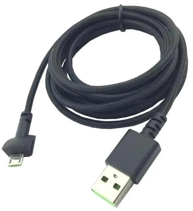 Alt view image 2 of 4 - Nylon Braided Micro USB Charging Cable for Seiren Mini Microphone Micro USB Charger Wires Microphone Cord Replacement