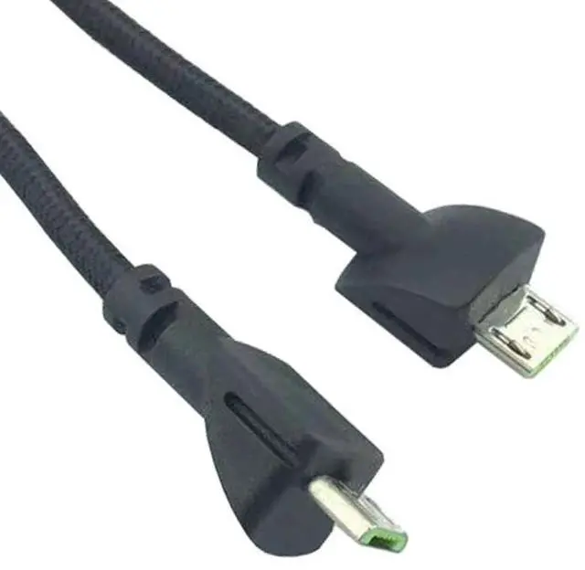 Alt view image 4 of 4 - Nylon Braided Micro USB Charging Cable for Seiren Mini Microphone Micro USB Charger Wires Microphone Cord Replacement