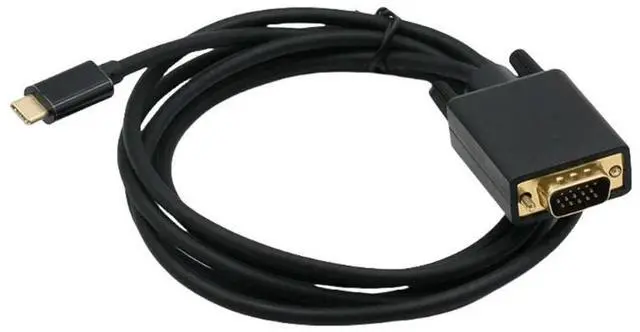 Alt view image 2 of 4 - USB C to VGA adapter usb type c cable to vga for macbook air macbook pro Tablet  laptop Monitors input usb-c cable to vga 1080P