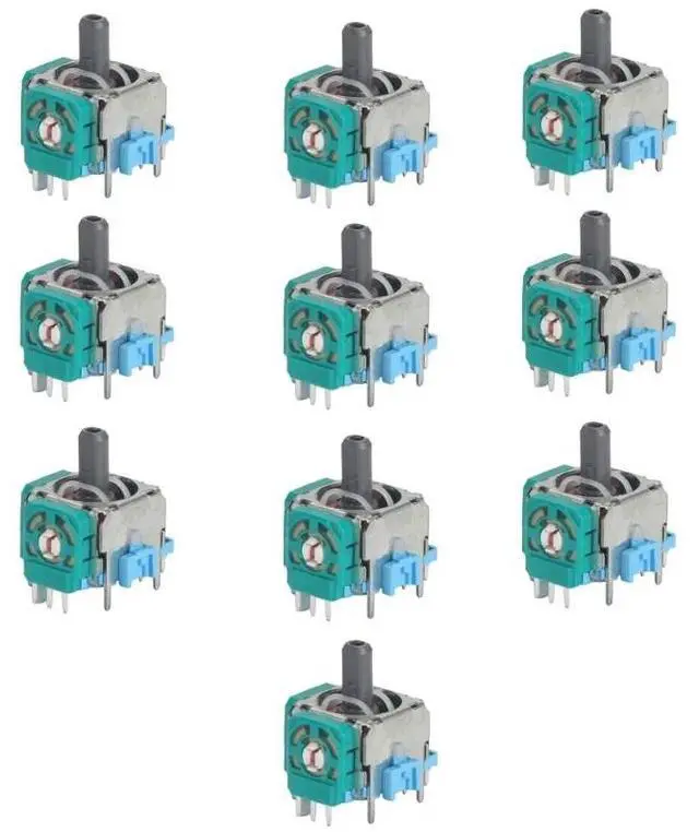 Main image of 10pcs 3D Analog Joystick Grip Stick Repair Parts Sensor Module Potentiometer Thumb Stick For  Dualshock 5 PS5 Controller