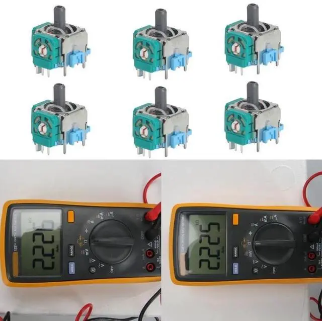 Alt view image 2 of 4 - 10pcs 3D Analog Joystick Grip Stick Repair Parts Sensor Module Potentiometer Thumb Stick For  Dualshock 5 PS5 Controller