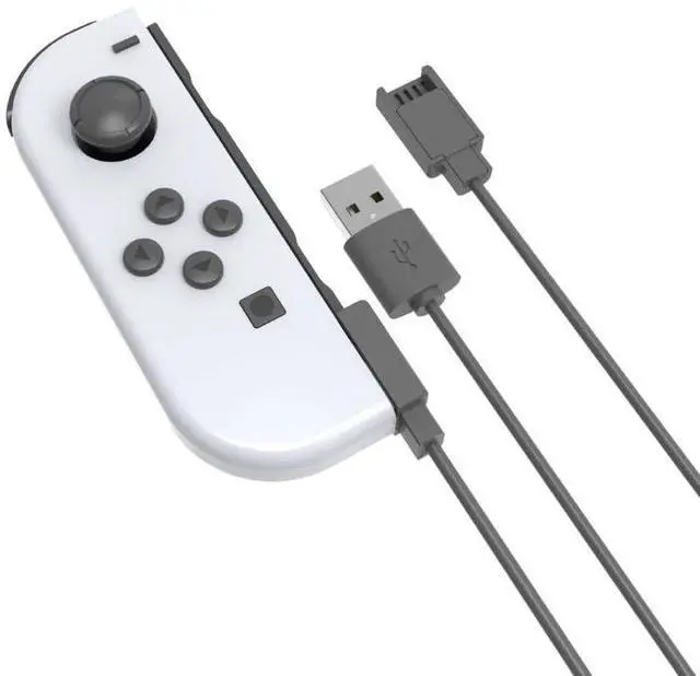Alt view image 3 of 3 - Charger Cable for Joycon Controller 2 in 1 Joy pad Charging Cable for Nintendo Switch/ Switch Oled 2.5m Portable Charger Cable
