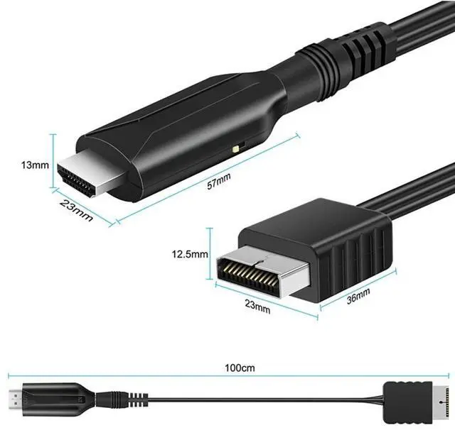 Alt view image 3 of 4 - For PS1 PS2 to HDMI-compatible Converter Adapter 480i/480p/576i Audio Video Converter Supports All For PS2/PS1 Display Modes