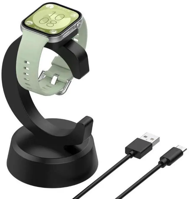 Alt view image 6 of 7 - Charger Dock for Band 9/8 Watch Fit 3/2/ Fit for Band 7/6/6pro /Children Watch 4X USB Charging Cable Stand Station