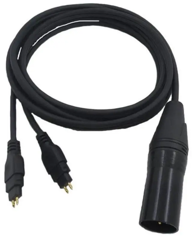 Alt view image 2 of 4 - Sound Card Audio Cables Headphone Cables Balanced Replacement for Sennheiser HD600 HD650 HD660s HD580 Headset XLR Cables 2m