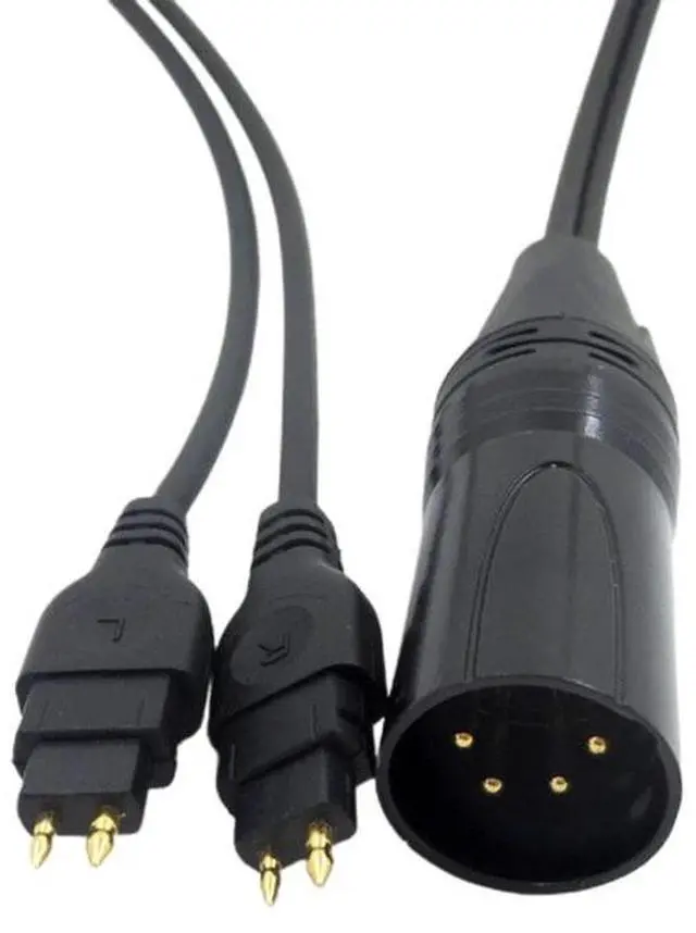 Alt view image 3 of 4 - Sound Card Audio Cables Headphone Cables Balanced Replacement for Sennheiser HD600 HD650 HD660s HD580 Headset XLR Cables 2m