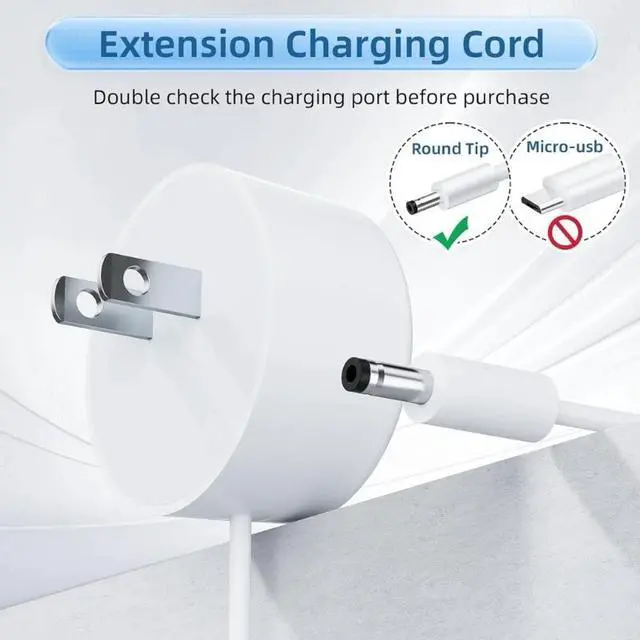 Alt view image 3 of 4 - For Google Home Hub/Nest Hub/Nest Mini Speakers Power Adapter 4V 1.10A 15W Charging Cord Line