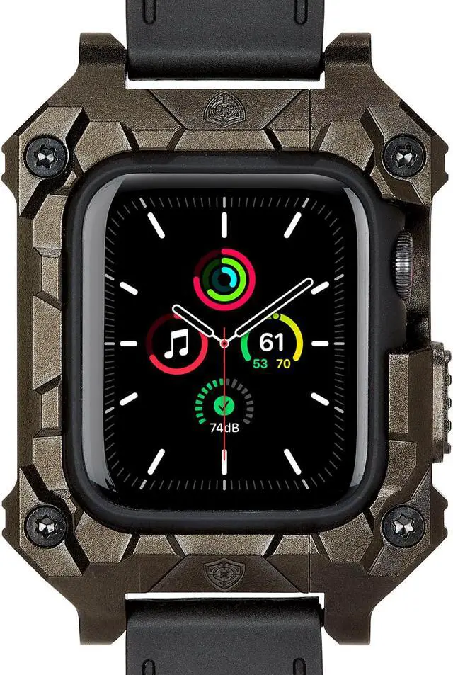 Alt view image 2 of 6 - Rowe Tactical - Rowe Shield Apple Watch Case for Series 7/8, Size 45mm with ISOFrane Band - CNC Machined Aerospace Aluminum 6061-T651, PVD Black