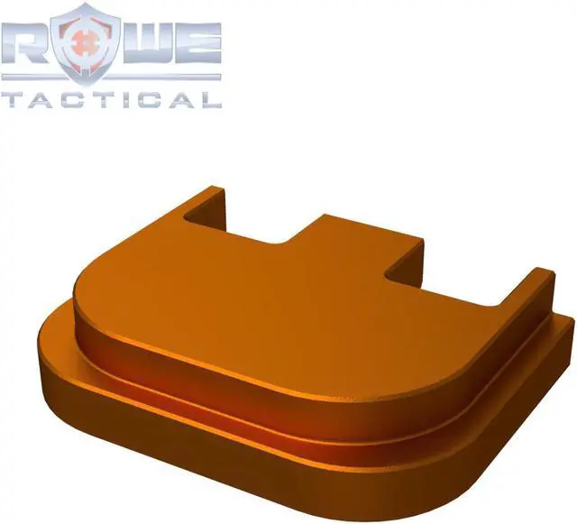 Alt view image 4 of 4 - Rowe Tactical Rear Slide Cover Plate for Glock Gen 1-5 - Copper No Step On Snek - for Glock G17 G19 G21 G22 G23 G24 G26 G27 G29 G30 G31 G32 G33 G34 G35 G36 G37 G38 G39 G40 G41 G45