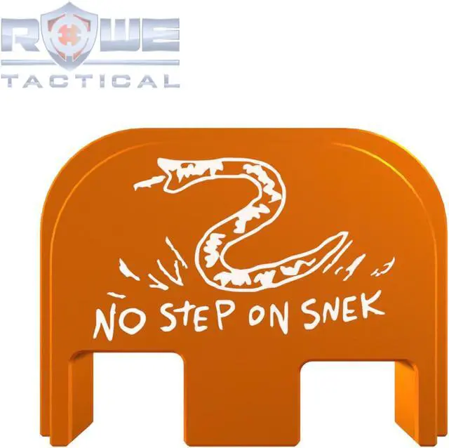 Main image of Rowe Tactical Rear Slide Cover Plate for Glock Gen 1-5 - Copper No Step On Snek - for Glock G17 G19 G21 G22 G23 G24 G26 G27 G29 G30 G31 G32 G33 G34 G35 G36 G37 G38 G39 G40 G41 G45