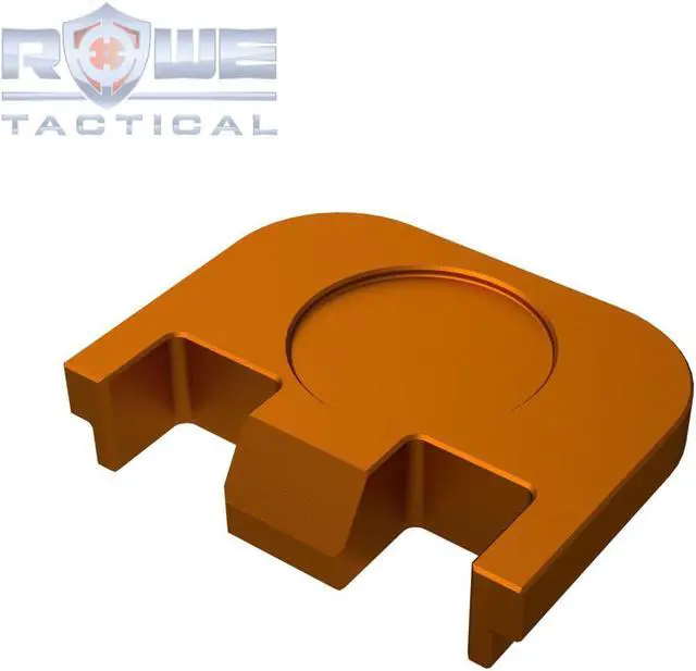 Alt view image 3 of 4 - Rowe Tactical Rear Slide Cover Plate for Glock Gen 1-5 - Copper No Step On Snek - for Glock G17 G19 G21 G22 G23 G24 G26 G27 G29 G30 G31 G32 G33 G34 G35 G36 G37 G38 G39 G40 G41 G45