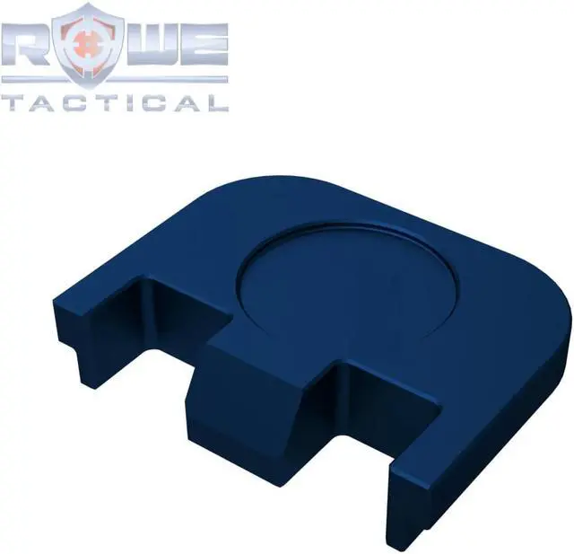 Alt view image 3 of 4 - Rowe Tactical Rear Slide Cover Plate for Glock Gen 1-5 - Blue No Step On Snek - for Glock G17 G19 G21 G22 G23 G24 G26 G27 G29 G30 G31 G32 G33 G34 G35 G36 G37 G38 G39 G40 G41 G45